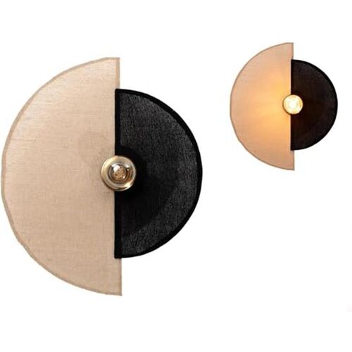 Wandleuchte + Deckenleuchte, Applikation Wandplatte Metall/Stoff E27 220-240V (E27)