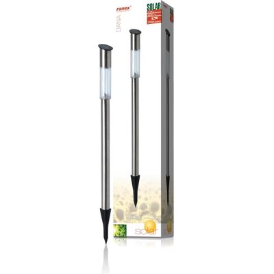 Ranex 5000.224 Gartenschein - IP44 Solar Edelstahl Ranex 5000.224 Gartenschein - IP44 Solar Edelstahl