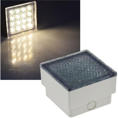 CHILITEC BRIKX LED Pflasterstein - 10x10x7cm - Warmweiß - IP67 CHILITEC BRIKX LED Pflasterstein - 10x10x7cm - Warmweiß - IP67