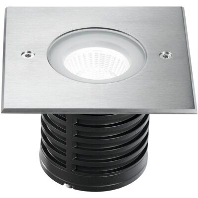 Fabas Luce, Gartenbeleuchtung, WAKO 2 SILVER LED Ausseneinbauleuchte 7.8W warmweiss Edelstahl 6908-02-414 (689 lm, IP67) Fabas Luce, Gartenbeleuchtung, WAKO 2 SILVER LED Ausseneinbauleuchte 7.8W warmweiss Edelstahl 6908-02-414 (689 lm, IP67)