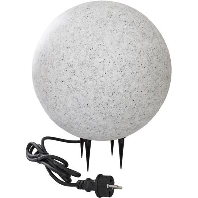 Chilitec, Gartenbeleuchtung, Garten Kugelleuchte Erdspieß "Granit-28" (E27, IP44) Chilitec, Gartenbeleuchtung, Garten Kugelleuchte Erdspieß "Granit-28" (E27, IP44)
