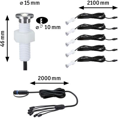 Paulmann, Gartenbeleuchtung, Outdoor Plug & Shine MicroPen II Ergänzungsset (IP65) Paulmann, Gartenbeleuchtung, Outdoor Plug & Shine MicroPen II Ergänzungsset (IP65)