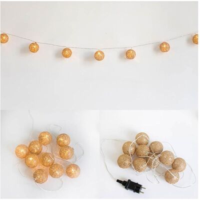 Newgarden, Lichterkette, PALLINA LED Balkon und Garten Lichterkette warmweiss Innen & Aussen IP44 (3.30 m) Newgarden, Lichterkette, PALLINA LED Balkon und Garten Lichterkette warmweiss Innen & Aussen IP44 (3.30 m)