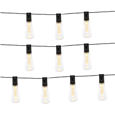 Grundig Lichterkette, 2er-Set Solar-LED-Lichterkettee mit 10 warmweissen LED Glühbirnen, 3,35 m (3.35 m) Grundig Lichterkette, 2er-Set Solar-LED-Lichterkettee mit 10 warmweissen LED Glühbirnen, 3,35 m (3.35 m)