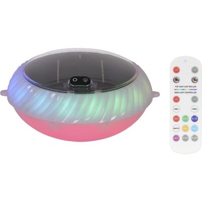 Lumineo, Gartenbeleuchtung, Floating solar light, 20 leds, 70 lm, ip68, with 10 functions, ø20 x 10 cm (70 lm, IP68) Lumineo, Gartenbeleuchtung, Floating solar light, 20 leds, 70 lm, ip68, with 10 functions, ø20 x 10 cm (70 lm, IP68)