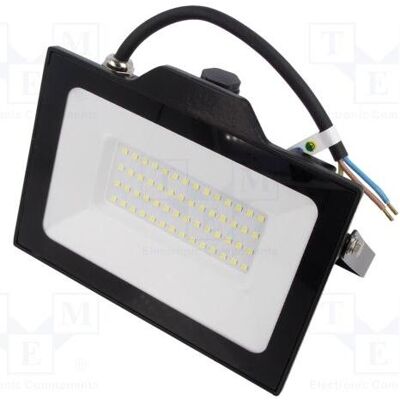 GTV, Fassadenbeleuchtung, Lampe: LED Strahler 50W 230VAC 6400K CRImin: 80 5000lm (5000 lm) GTV, Fassadenbeleuchtung, Lampe: LED Strahler 50W 230VAC 6400K CRImin: 80 5000lm (5000 lm)
