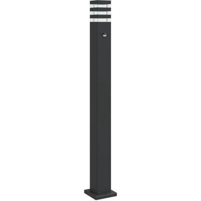 vidaXL Außenbodenlampe mit Sensor Schwarz 110 cm Aluminium - Außenbodenlampe vidaXL Außenbodenlampe mit Sensor Schwarz 110 cm Aluminium - Außenbodenlampe