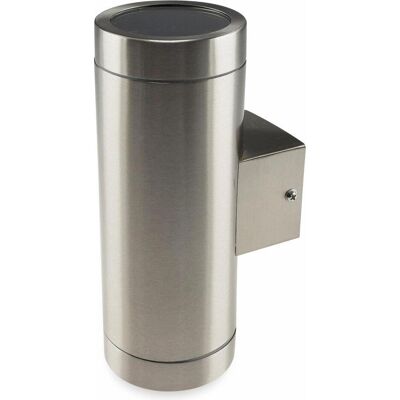 Chilitec, Gartenbeleuchtung, Wandleuchte Jardim 2, IP44, 2x GU10, Edelstahl (GU10, IP44) Chilitec, Gartenbeleuchtung, Wandleuchte Jardim 2, IP44, 2x GU10, Edelstahl (GU10, IP44)