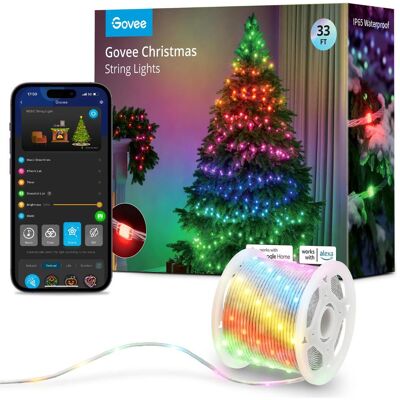 Govee Smarte Weihnachtslichter 10M RGBIC Wi-Fi Sprachsteuerung Govee Smarte Weihnachtslichter 10M RGBIC Wi-Fi Sprachsteuerung