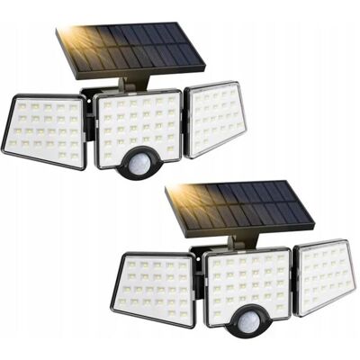 Powerneed, Gartenbeleuchtung, LEPRO 640003-DW-a-2 Solar-Strassenlaterne mit Bewegungs- und Dämmerungssensoren (2er-Pack) (1200 lm, IP65) Powerneed, Gartenbeleuchtung, LEPRO 640003-DW-a-2 Solar-Strassenlaterne mit Bewegungs- und Dämmerungssensoren (2er-Pack) (1200 lm, IP65)