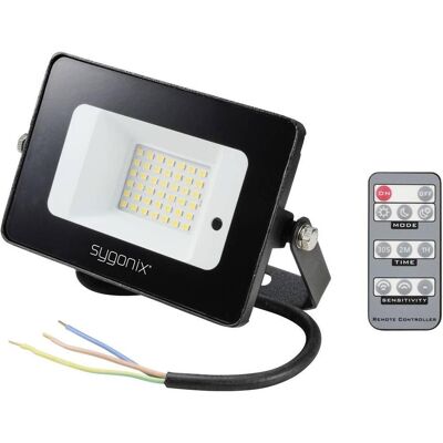 Sygonix, Fassadenbeleuchtung, SY-5995280 LED-Aussenstrahler mit Bewegungsmelder EEK: C (A - G) 10 W Neutralweiss (E10, IP65) Sygonix, Fassadenbeleuchtung, SY-5995280 LED-Aussenstrahler mit Bewegungsmelder EEK: C (A - G) 10 W Neutralweiss (E10, IP65)