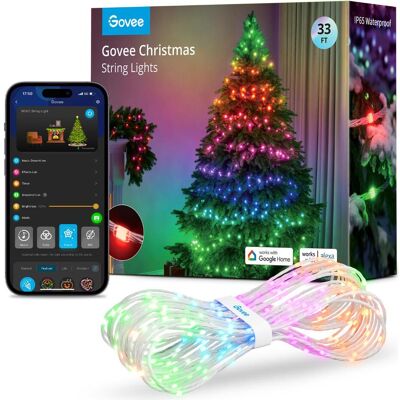 Govee Smarte Weihnachtslichter 10M RGBIC Wi-Fi Sprachsteuerung Govee Smarte Weihnachtslichter 10M RGBIC Wi-Fi Sprachsteuerung