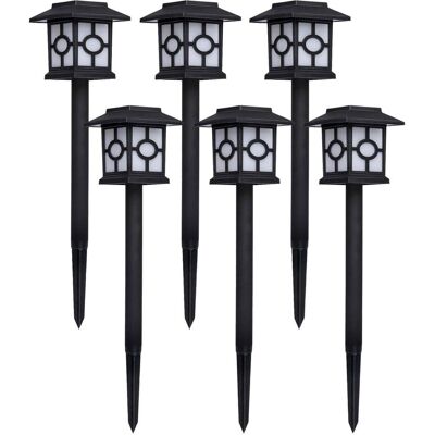 Grundig Gartenbeleuchtung, Solarlampen mit Dämmerungssensor, Gartenleuchten mit Erdspiess, 6er Set Grundig Gartenbeleuchtung, Solarlampen mit Dämmerungssensor, Gartenleuchten mit Erdspiess, 6er Set