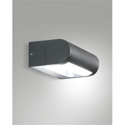 Fabas Luce, Gartenbeleuchtung, LED Wandleuchte Wild 12W IP65 3000K warmweiss schwenkbar Dunkelgrau Metall 18x11cm (IP65) Fabas Luce, Gartenbeleuchtung, LED Wandleuchte Wild 12W IP65 3000K warmweiss schwenkbar Dunkelgrau Metall 18x11cm (IP65)