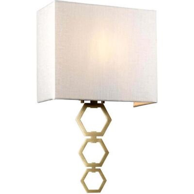 Elstead Lighting, Gartenbeleuchtung, Ria Wandleuchte E27 Medium Gealtertes Messing Elfenbeinfarbe (E27, IP20) Elstead Lighting, Gartenbeleuchtung, Ria Wandleuchte E27 Medium Gealtertes Messing Elfenbeinfarbe (E27, IP20)