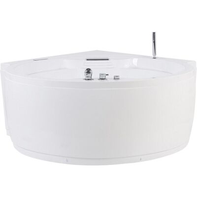 Beliani - Eckbadewanne - Weiß - Acryl - 150 cm Beliani - Eckbadewanne - Weiß - Acryl - 150 cm