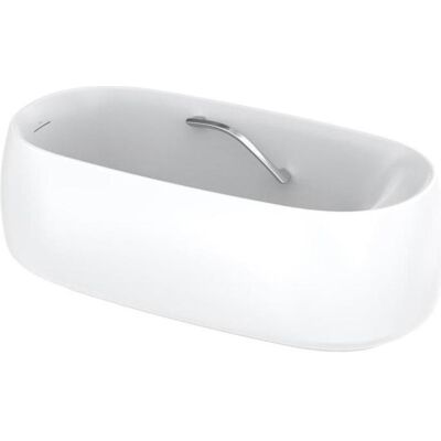 TOTO, Badewanne, FLOATING Badewanne freist mit Wannengriff rund weiss matt (229 l, 170 cm, 83.50 cm) TOTO, Badewanne, FLOATING Badewanne freist mit Wannengriff rund weiss matt (229 l, 170 cm, 83.50 cm)
