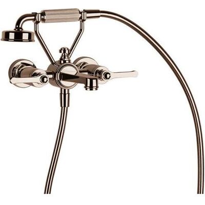 Gessi Venti20 Wandmontierte Badewannenarmatur mit Handbrause Gessi Venti20 Wandmontierte Badewannenarmatur mit Handbrause