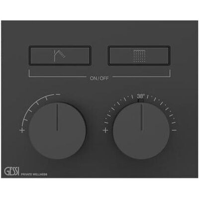Gessi HI-FI Thermostat-Set - Versteckt, 2 Ausgänge, Chrom Gessi HI-FI Thermostat-Set - Versteckt, 2 Ausgänge, Chrom