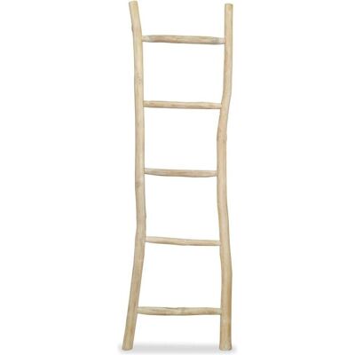 vidaXL Teak Handtuchleiter mit 5 Sprossen - Badezimmer Möbel vidaXL Teak Handtuchleiter mit 5 Sprossen - Badezimmer Möbel