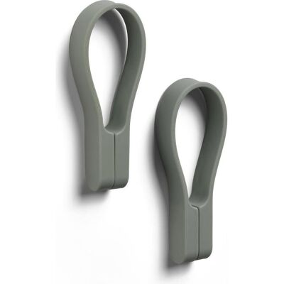 Zone Denmark, Handtuchhalter + Handtuchhaken, Handtuchhalter Loop 2 Stück, Olivgrün Zone Denmark, Handtuchhalter + Handtuchhaken, Handtuchhalter Loop 2 Stück, Olivgrün