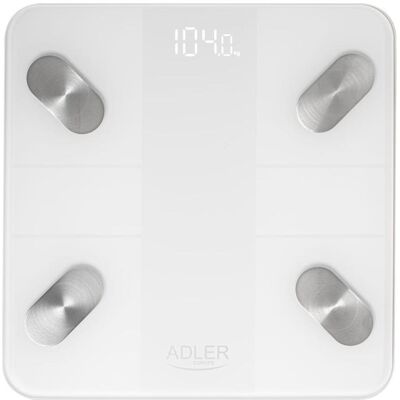 Adler - AD 8186w - Weiß - Gehärtetes Glas - Digital Bathroom Scale Adler - AD 8186w - Weiß - Gehärtetes Glas - Digital Bathroom Scale