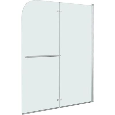 vidaXL Faltbare Duschkabine 2 Paneele ESG 95x140cm - Duschwand vidaXL Faltbare Duschkabine 2 Paneele ESG 95x140cm - Duschwand