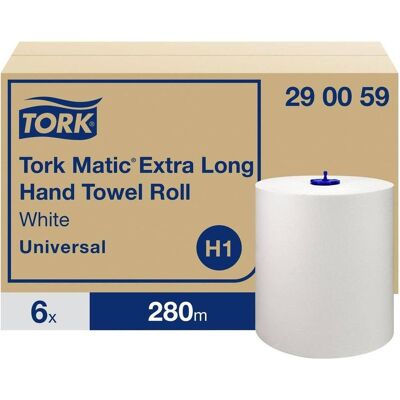 Tork 6 Handtuchrollen, Haushaltspapier, Weiss Tork 6 Handtuchrollen, Haushaltspapier, Weiss