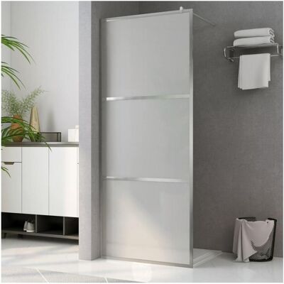VIDAXL - Walk-in Duschwand - 140x195cm - Mattes Glas VIDAXL - Walk-in Duschwand - 140x195cm - Mattes Glas