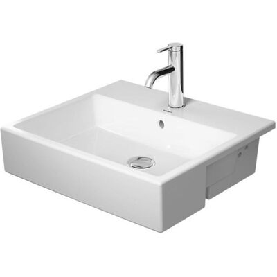 Duravit Vero Air Halbeinbauwaschtisch - 55x47 cm, Weiß, Eckenform, Serie VERO AIR Duravit Vero Air Halbeinbauwaschtisch - 55x47 cm, Weiß, Eckenform, Serie VERO AIR