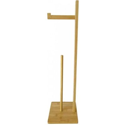 Kinghoff Kh-1692 Bambus Toilettenpapierhalter - Ständer Kinghoff Kh-1692 Bambus Toilettenpapierhalter - Ständer