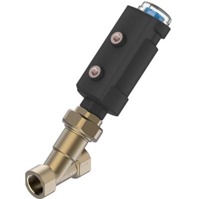 Festo, Ventil, Schrägsitzventil 8111609 VZXA-B-TS7-1 1/4-M2-B1T-4.4-K-46-17-PM Gehäusem Festo, Ventil, Schrägsitzventil 8111609 VZXA-B-TS7-1 1/4-M2-B1T-4.4-K-46-17-PM Gehäusem