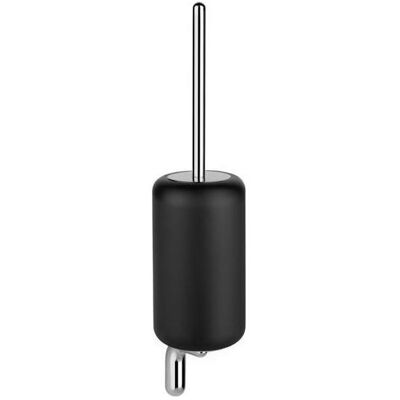Gessi, Toilettenbürste, Goccia Toilettenbürstengarnitur zur Wandmontage, Behälter in GRES schwarz, 38020 Gessi, Toilettenbürste, Goccia Toilettenbürstengarnitur zur Wandmontage, Behälter in GRES schwarz, 38020