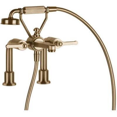 Gessi, Duscharmatur + Badewannenarmatur, Venti20 2-Loch-Wannenarmatur, mit Schlauch u. Handbrause, 2-Wege, Ausladung 250mm, Wandmontage Gessi, Duscharmatur + Badewannenarmatur, Venti20 2-Loch-Wannenarmatur, mit Schlauch u. Handbrause, 2-Wege, Ausladung 250mm, Wandmontage