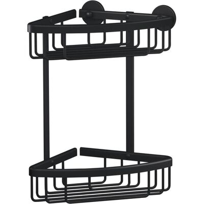 tesa, Duschablage, ALUXX BLACK Eck-Duschkorb inkl. Klebelösung ohne Bohren (25 x 12.50 x 9.20 cm) tesa, Duschablage, ALUXX BLACK Eck-Duschkorb inkl. Klebelösung ohne Bohren (25 x 12.50 x 9.20 cm)