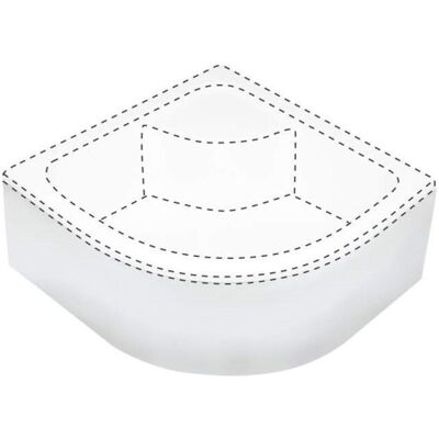 Deante, Duschwanne, Shower tray cover semicircular 90x90 cm Deante, Duschwanne, Shower tray cover semicircular 90x90 cm