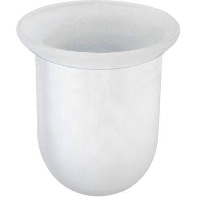 Wenko Weißes Glas WC-Bürstenhalter - Badezimmerzubehör Wenko Weißes Glas WC-Bürstenhalter - Badezimmerzubehör