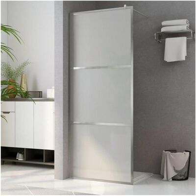 vidaXL Walk-in Duschwand mit matt ESG-Glas - 90x195 cm vidaXL Walk-in Duschwand mit matt ESG-Glas - 90x195 cm