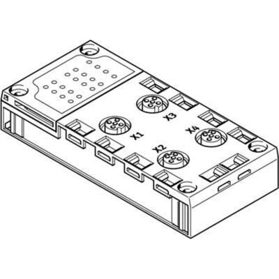 Festo, Rohrverbindungstechnik, CPX-AB-4-M12X2-5POL-R 541254 Anschlussblock Festo, Rohrverbindungstechnik, CPX-AB-4-M12X2-5POL-R 541254 Anschlussblock