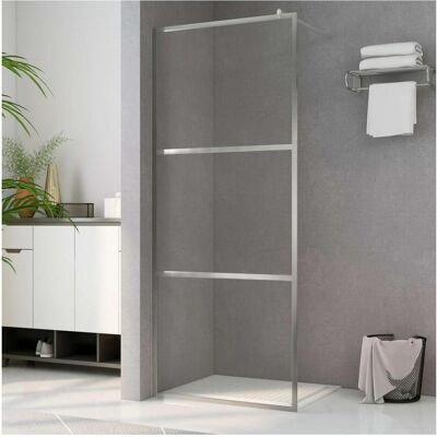 vidaXL Walk-in Duschwand mit matt ESG-Glas - 90x195 cm vidaXL Walk-in Duschwand mit matt ESG-Glas - 90x195 cm