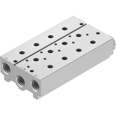 Festo, Rohrverbindungstechnik, Blocco di collegamento 8026379 VABM-B10-30S-G12-4 Festo, Rohrverbindungstechnik, Blocco di collegamento 8026379 VABM-B10-30S-G12-4