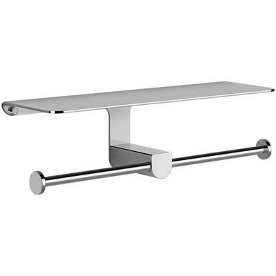 Gessi, Toilettenpapierhalter, Rilievo, Doppel-WC Papierrollenhalter, Wandmontage, 59450 Gessi, Toilettenpapierhalter, Rilievo, Doppel-WC Papierrollenhalter, Wandmontage, 59450