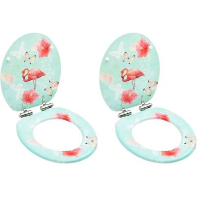 vidaXL Toilet seat Soft-Close lid 2 pcs - Toilettebrille vidaXL Toilet seat Soft-Close lid 2 pcs - Toilettebrille