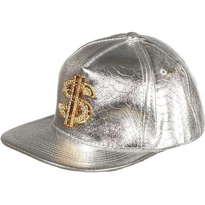 Metamorph Silberne Dollar Cap - Basecap Kappe für Fasching Metamorph Silberne Dollar Cap - Basecap Kappe für Fasching