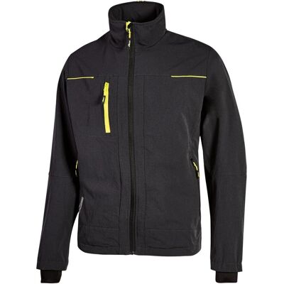 U-Power, Arbeitsjacke, Softshelljacke Pluton schwarz carbon 5XL (5XL) U-Power, Arbeitsjacke, Softshelljacke Pluton schwarz carbon 5XL (5XL)