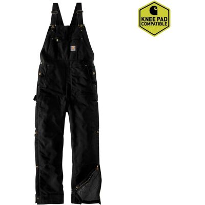 Carhartt, Arbeitshose, Firm Duck Insul. Bib Overall Black Gr.L (L) Carhartt, Arbeitshose, Firm Duck Insul. Bib Overall Black Gr.L (L)