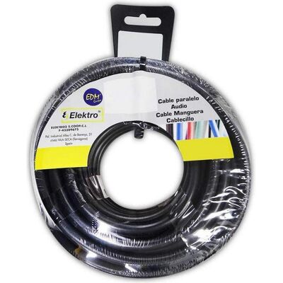 EDM Carrete Manguera Acrílica 2x2,5mm 1000V Negra - Kabel EDM Carrete Manguera Acrílica 2x2,5mm 1000V Negra - Kabel