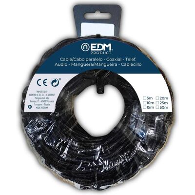 EDM, Kabelleitung, Product Kabel 11997 Schwarz 2 X 1,5 Mm 25 M (25 m) EDM, Kabelleitung, Product Kabel 11997 Schwarz 2 X 1,5 Mm 25 M (25 m)