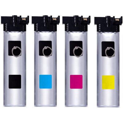 Druckfuxx, Druckerpatrone, 4 Drucker Patronen für EPSON WorkForce Pro WF C5210DW C5290DW C5710DWF C5790DWF Druckfuxx, Druckerpatrone, 4 Drucker Patronen für EPSON WorkForce Pro WF C5210DW C5290DW C5710DWF C5790DWF