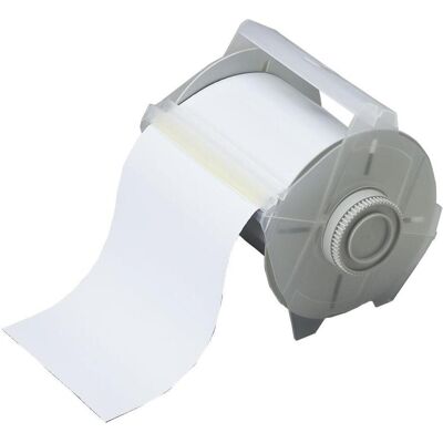 Brady, Etikettenrolle, B-509, magnetischer Polyester, Weiss, 100mm x 7,5m, f. GlobalMark Multicolor (107.95 mm) Brady, Etikettenrolle, B-509, magnetischer Polyester, Weiss, 100mm x 7,5m, f. GlobalMark Multicolor (107.95 mm)